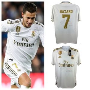 NEW Eden Hazard #7 Real Madrid Home Mens Soccer Jersey